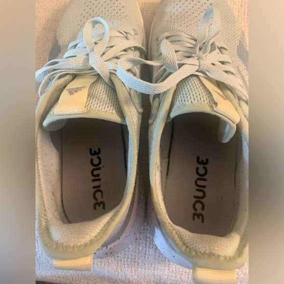 Adidas Fluid Flow 2.0 Running Shoes Womens 10 Mint Green Silver Yellow Athletic - Picture 9 of 10